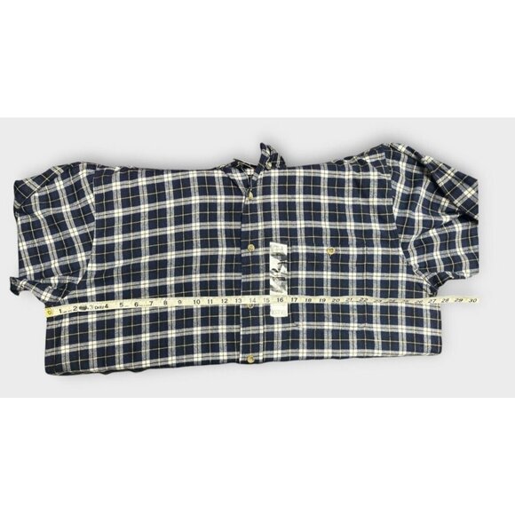 NEW Moose Creek Mens Plaid Shirt Sz 2XL / XXL Long Sleeve Blue Western Cowboy - Picture 6 of 6